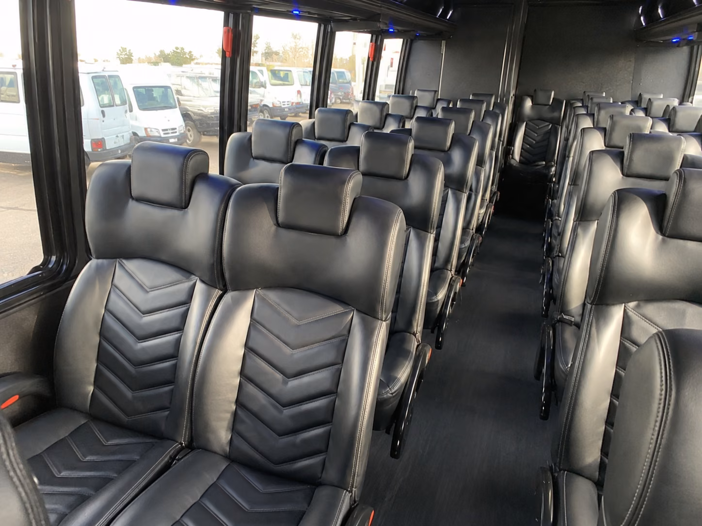 lawrence 18 passenger minibus inside
