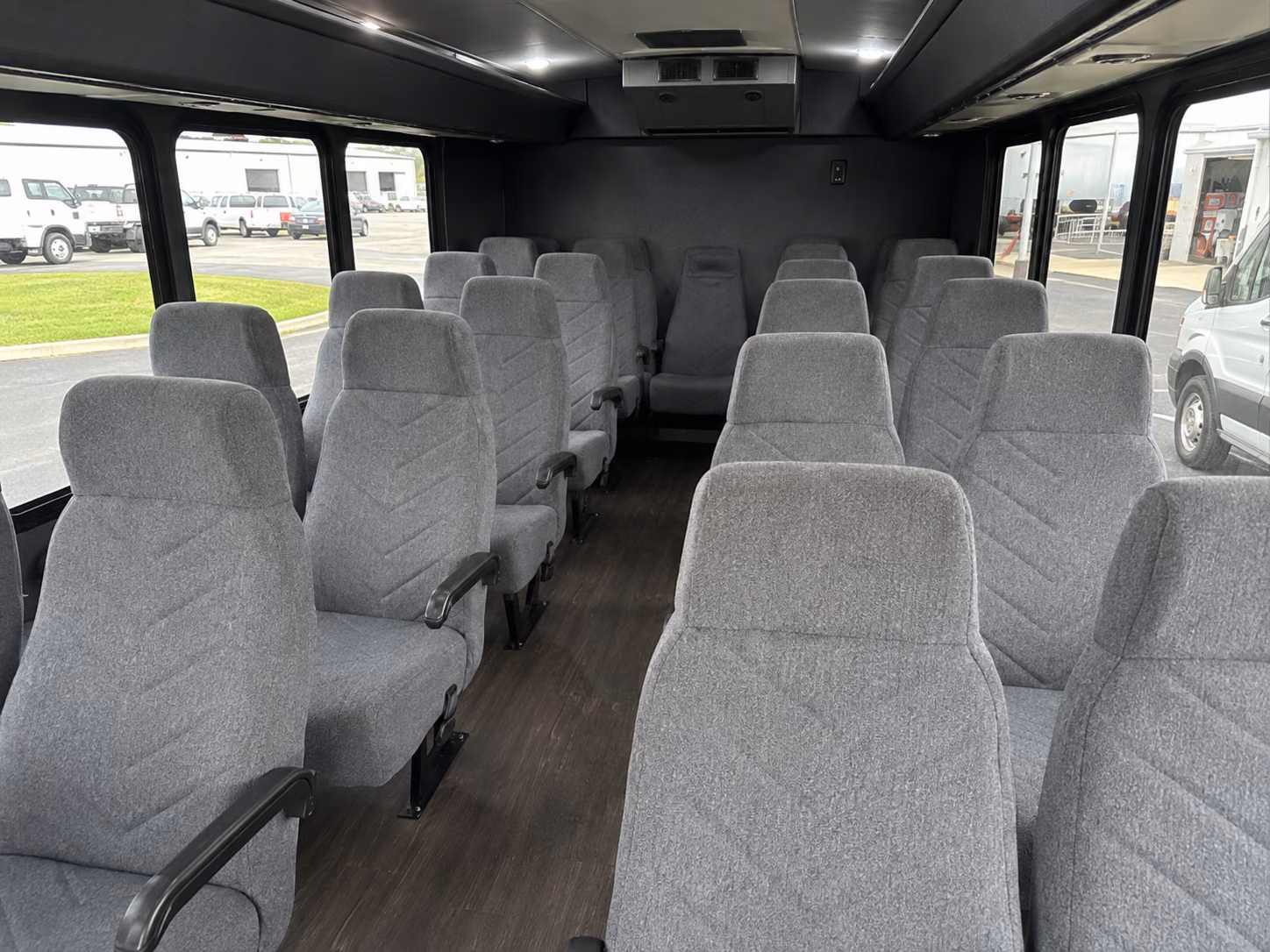lawrence 18 passenger minibus interior