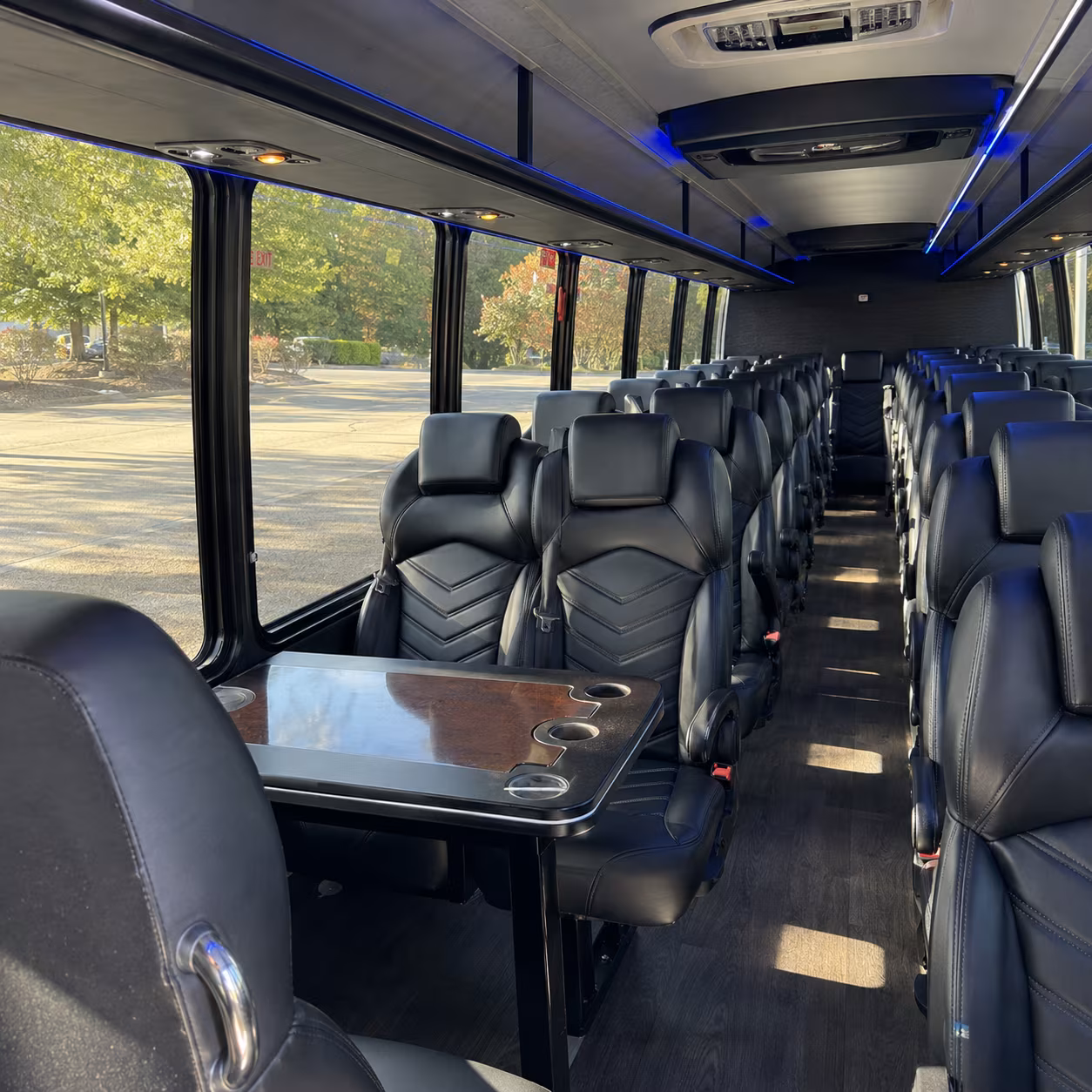 lawrence 25 passenger minibus interior