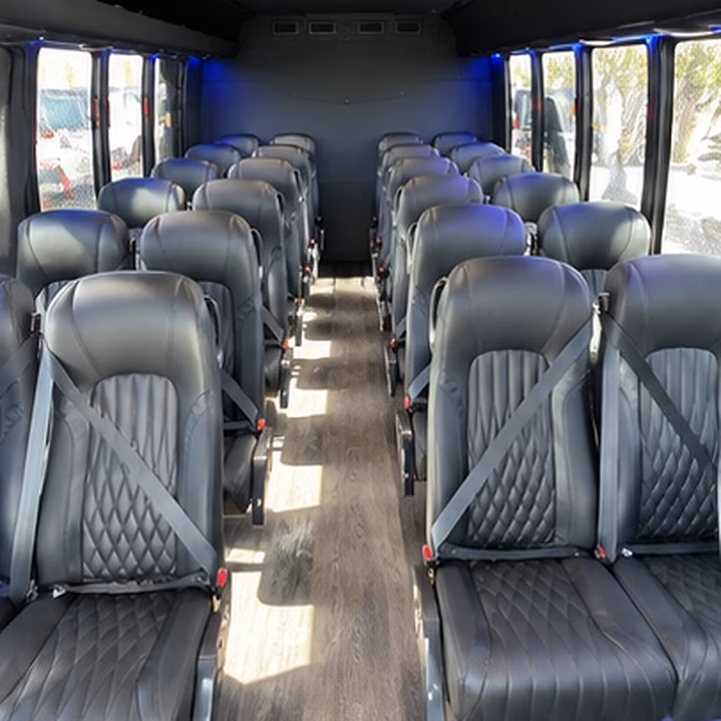 lawrence 28 passenger minibus inside