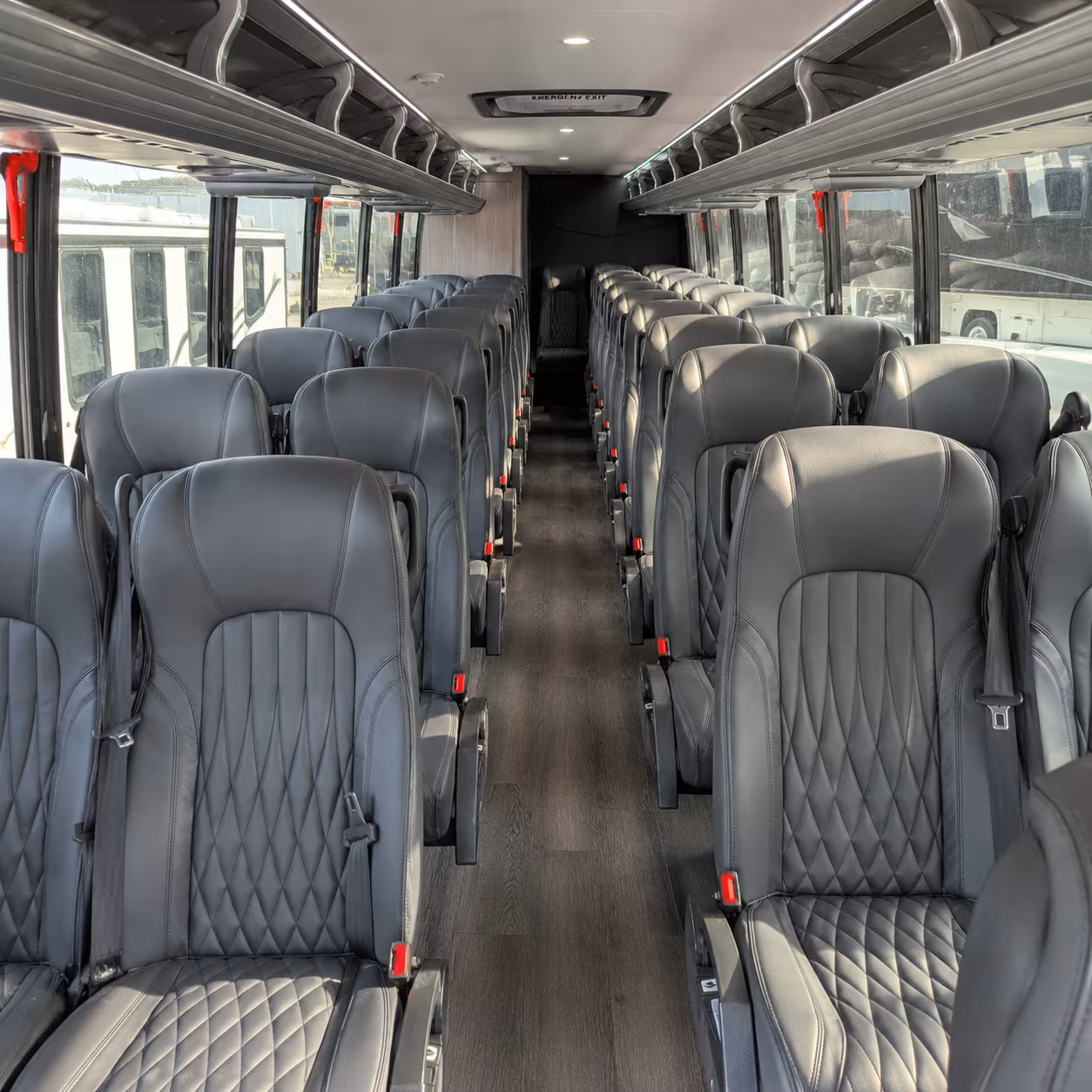 lawrence 28 passenger minibus interior