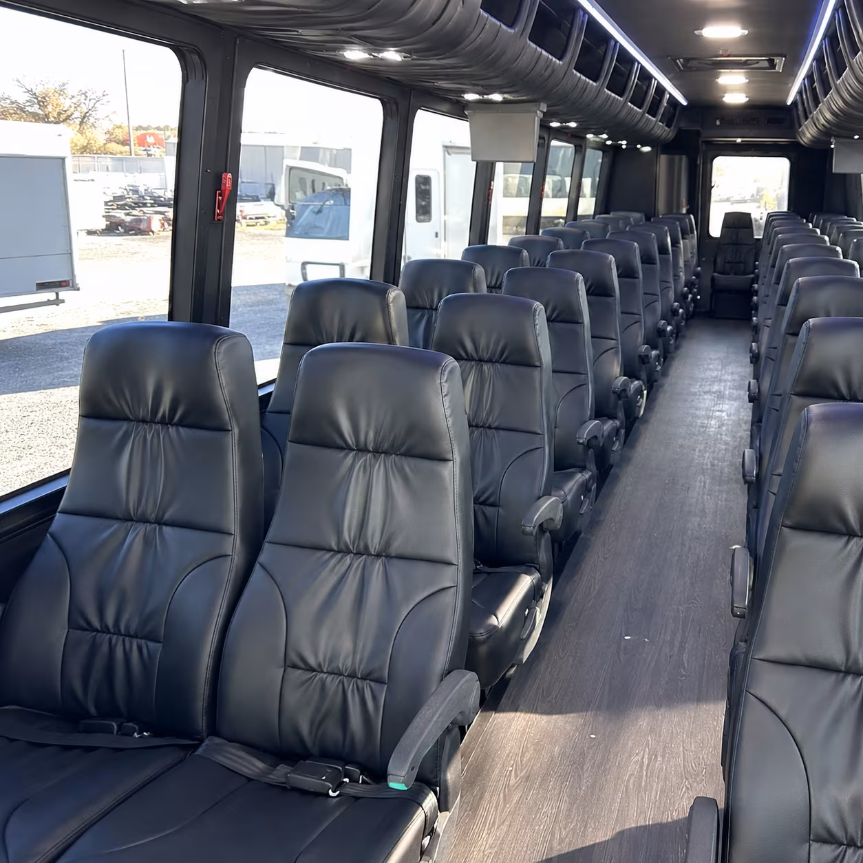 lawrence 30 passenger minibus interior