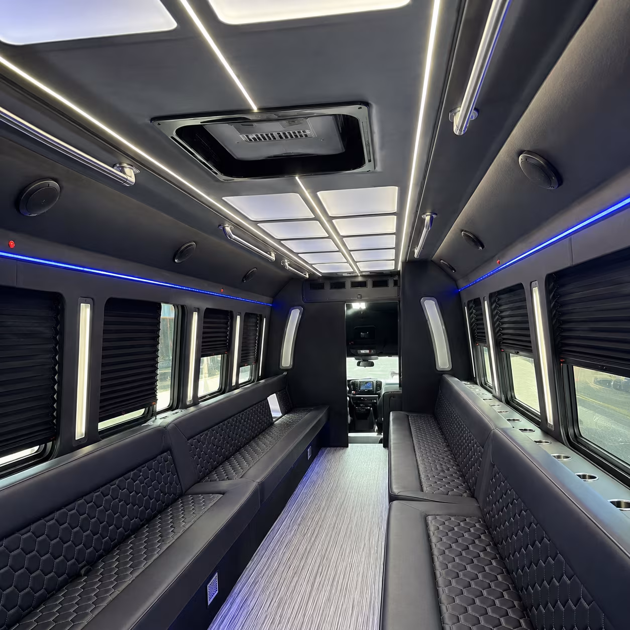 lawrence party bus rental interior