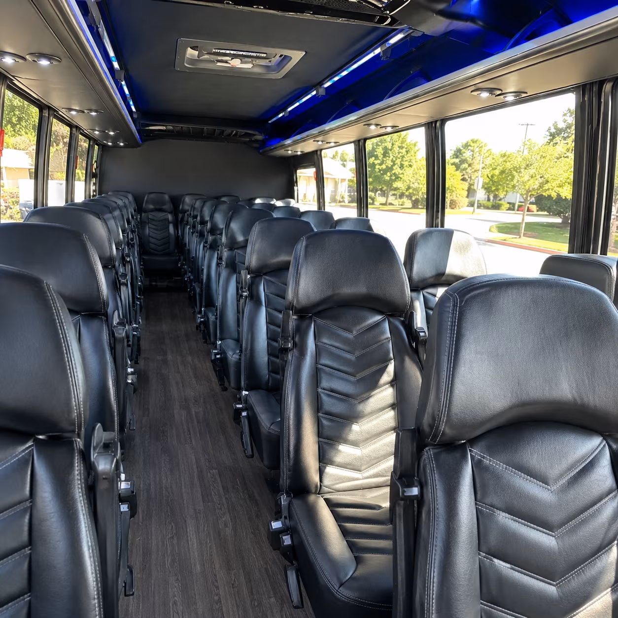 lawrence sporting event transportation onboard seating