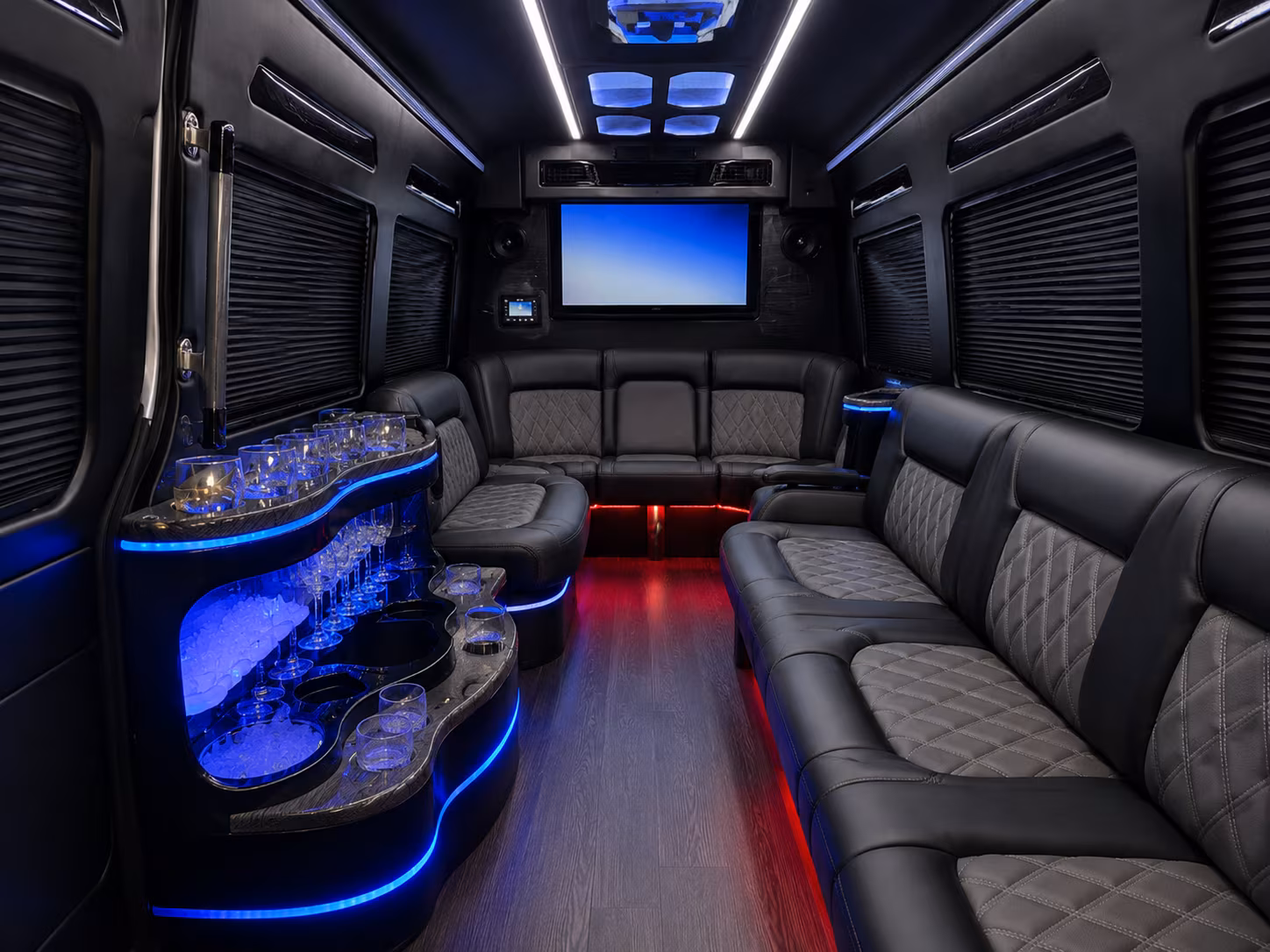 sprinter van rentals for intimate lawrence prom groups and vip pre parties