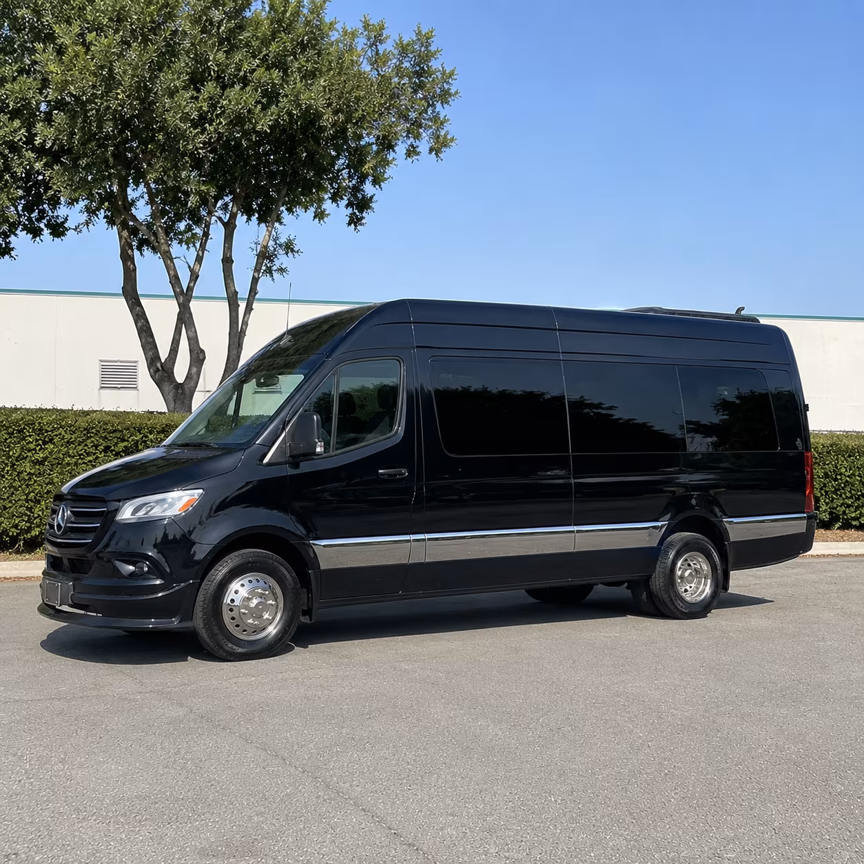 sprinter vans and minibuses for lawrence wedding party transportation